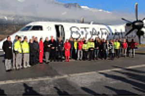 Flugzeugtaufe "Spirit of Alpbach" einer Dash 8-Q400 in Innsbruck