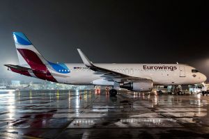 Lufthansa zeigt A320-Flugzeug für die neue Eurowings