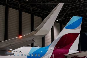 Lufthansa zeigt A320-Flugzeug für die neue Eurowings