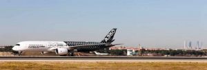 A350-900 XWB landet erstmals am Flughafen Madrid