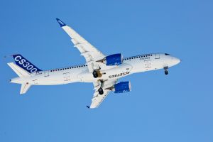 CS300 beim erfolgreichen Erstflug