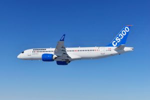 CS300 beim erfolgreichen Erstflug