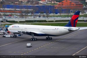 A330-300 mit 242 Tonnen MTOW fertig in Farben der Delta Air Lines