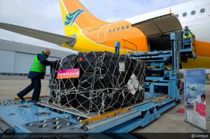 A330-300 hat bei Überführung an Cebu Air Hilfsgüter dabei