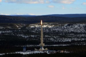 Rakete TEXUS für 20 Minuten Mikrogravitation in 269 Kilometer Höhe