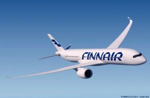 Airbus A350 XWB der Finnair erhalten Komponenten von Lufthansa Technik