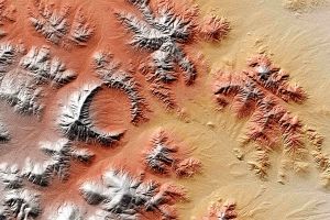 Erde in 3D aus Radardaten lässt Meteoriten-Krater erkennen