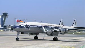 Breitling Super Constellation am Flughafen Nürnberg