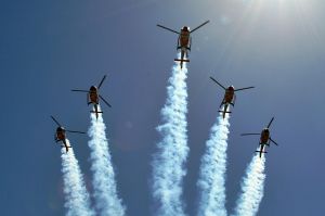 Airshow Breitscheid 2015 mit Hubschrauber Kunstflug