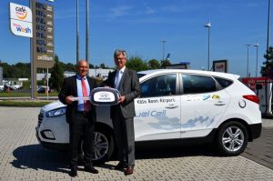 Wasserstoffantrieb am Köln/Bonn Airport mit Hyundai ix35 Fuel Cell