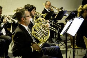 Konzert des Lufthansa-Orchester am Flughafen Frankfurt