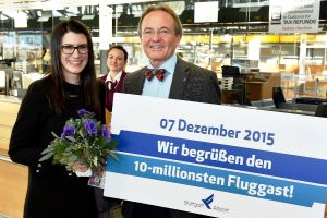 Flughafen Stuttgart erreichte 10.000.000-Marke bei Passagieren
