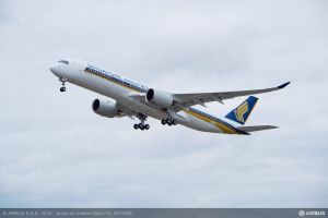 Airbus A350 XWB für Singapore Airlines in der Luft