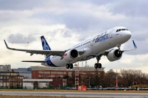 A321neo hebt erstmals ab