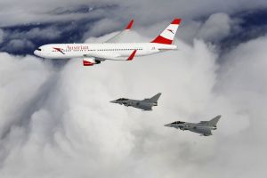 Eurofighter fangen Passagierjet ab