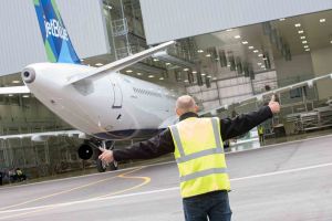 A321 made in USA in fertigen Farben