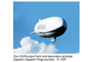 Günstige Zeppelin-Flüge zur Erweiterung des Hangars