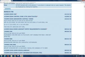 NOTAM: PIB für Piloten übersichtlicher