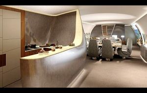 "Welcome Home" im Airbus A350 Business Jet