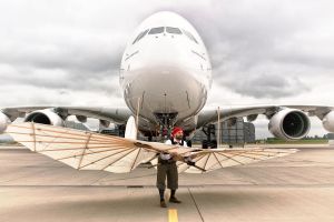 Normalsegelapparat trifft auf Airbus A380