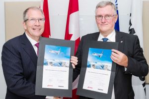 Bombardier übergibt erste CS100 an SWISS
