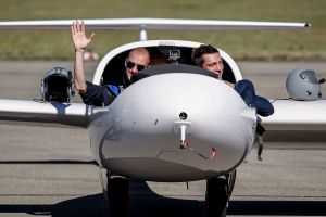 Pipistrel mit Brennstoffzelle am Flughafen Stuttgart
