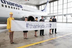 B737-300 D-ABEC absolvierte letzten Lufthansa-Flug