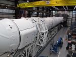 Dragon-Raumkapsel auf dem Weg zur Raumstation ISS