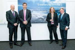 Ausbau am Flughafen München beim Terminal 1