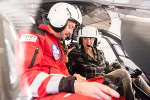 EC 145 Rettungshubschrauber über Schleswig-Holstein