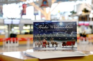 Stuttgart Airport mit Geschenken im Adventskalender