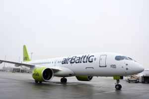 Bombardier CS300 erstmals in München gelandet