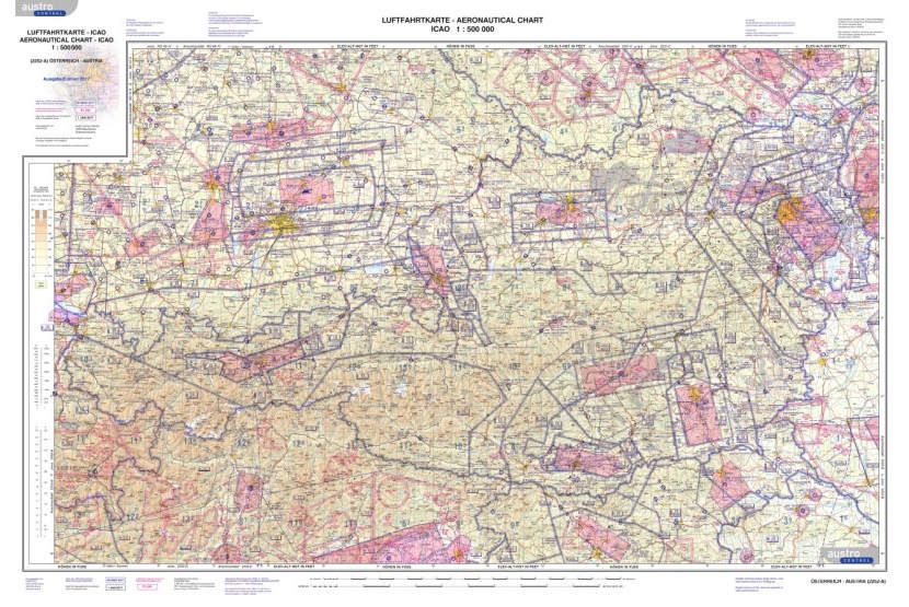 online icao karte Digitale ICAO Luftfahrtkarte kostenlos bei Austro Control