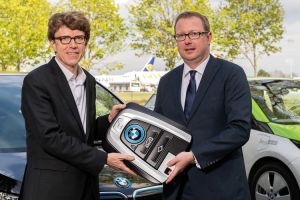 Vollelektrische Fahrzeuge im Fuhrpark des BER