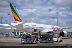 A350 XWB für Ethiopian Airlines nahm Hilfsgüter mit