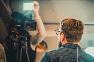 Flug nach Orlando Schauplatz von live-Konferenz