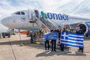 Stuttgart im Sommer an Insel Zakynthos angebunden