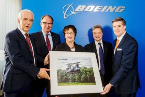 Chinook von Boeing mit Verbundbauteilen aus Sachsen 