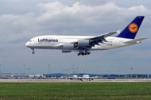 Premium auf Langstrecken: Lufthansa A380 in München